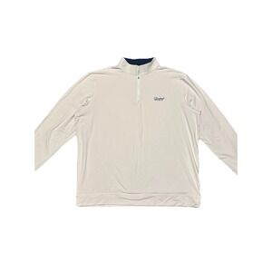 Rhoback Barstool 1/4 Zip Pullover Men's 2XL Pink Performance Golf Mock Neck